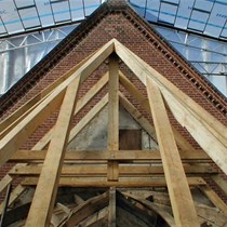Kirketag - Ny tagkonstruktion ved tagrestaurering